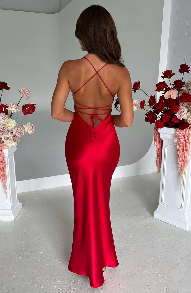 Malika Maxi Dress - Red Babyboo Fashion Malika Maxi Dress - Red Babyboo Fashion