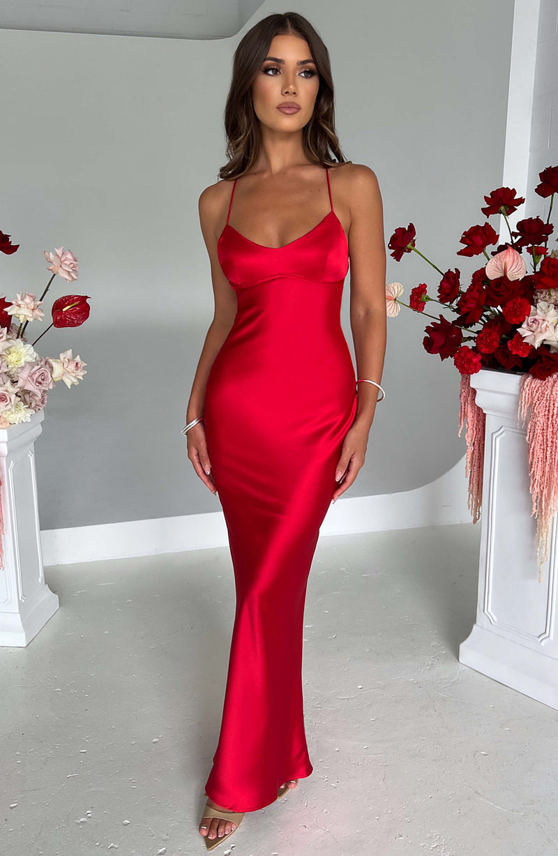 Malika Maxi Dress - Red