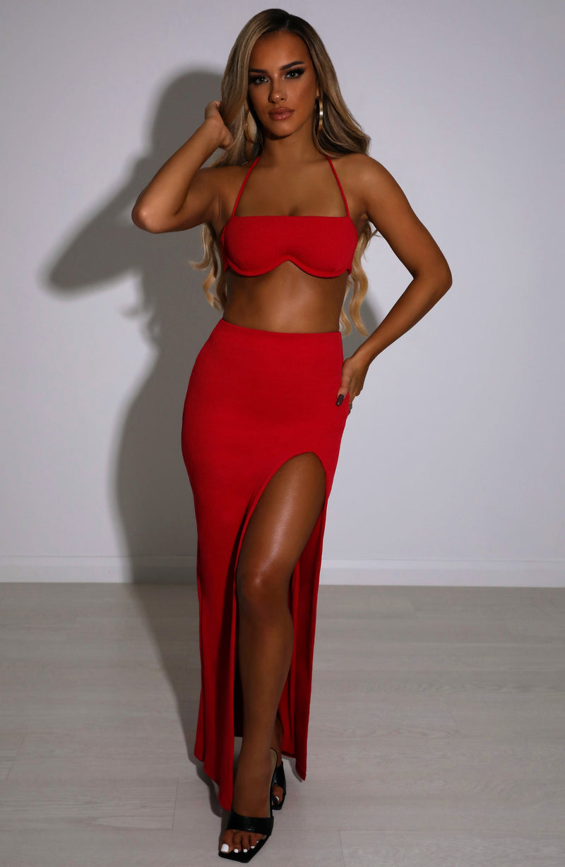 Mariana Maxi Skirt - Red Babyboo Fashion Premium Exclusive Design