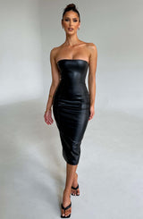Maxine Midi Dress - Black XS Babyboo Fashion Premium Exclusive Design