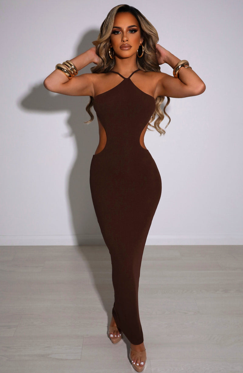 Maya Maxi Dress - Chocolate Babyboo Fashion Premium Exclusive Design