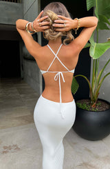 Maya Maxi Dress - White Babyboo Fashion Premium Exclusive Design