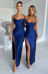 Misha Maxi Dress - Navy Dress Babyboo Fashion Premium Exclusive Design