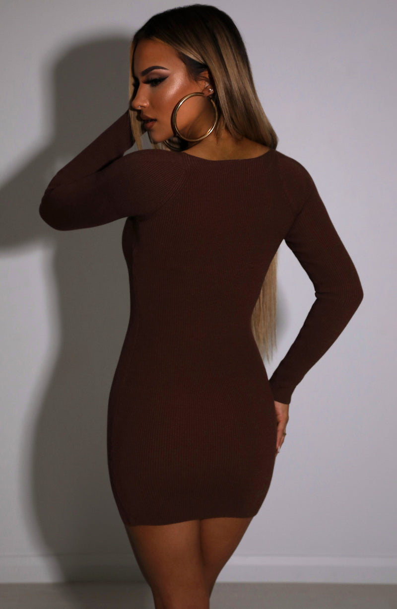 Nada Mini Dress - Chocolate Babyboo Fashion Premium Exclusive Design