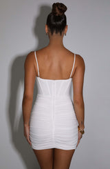 Nyla Mini Dress - White Babyboo Fashion Premium Exclusive Design