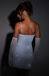 Pixie Glove - Baby Blue Sparkle Accessories Babyboo Fashion Premium Exclusive Design