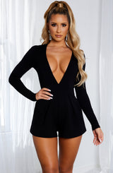 Retrospect playsuit - Black Playsuit Babyboo Fashion Premium Exclusive Design