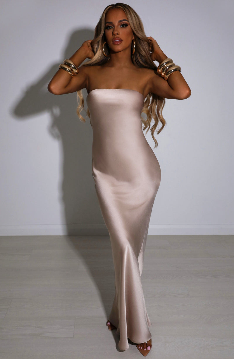 Rheanna Maxi Dress - Champagne Babyboo Fashion Premium Exclusive Design