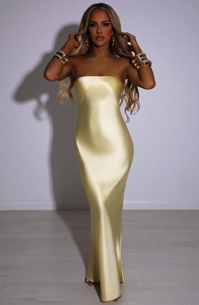 Rheanna Maxi Dress - Lemon – BABYBOO