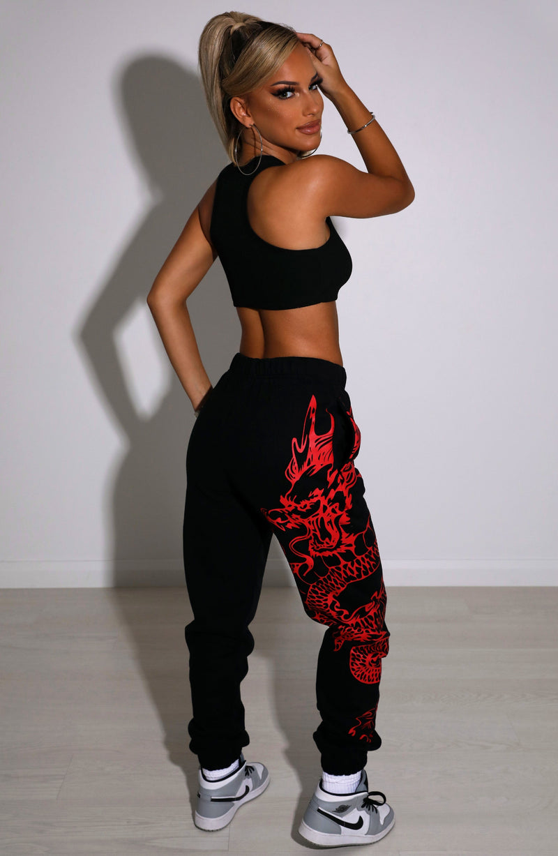 Riri Dragon Trackpants - Black Babyboo Fashion Premium Exclusive Design