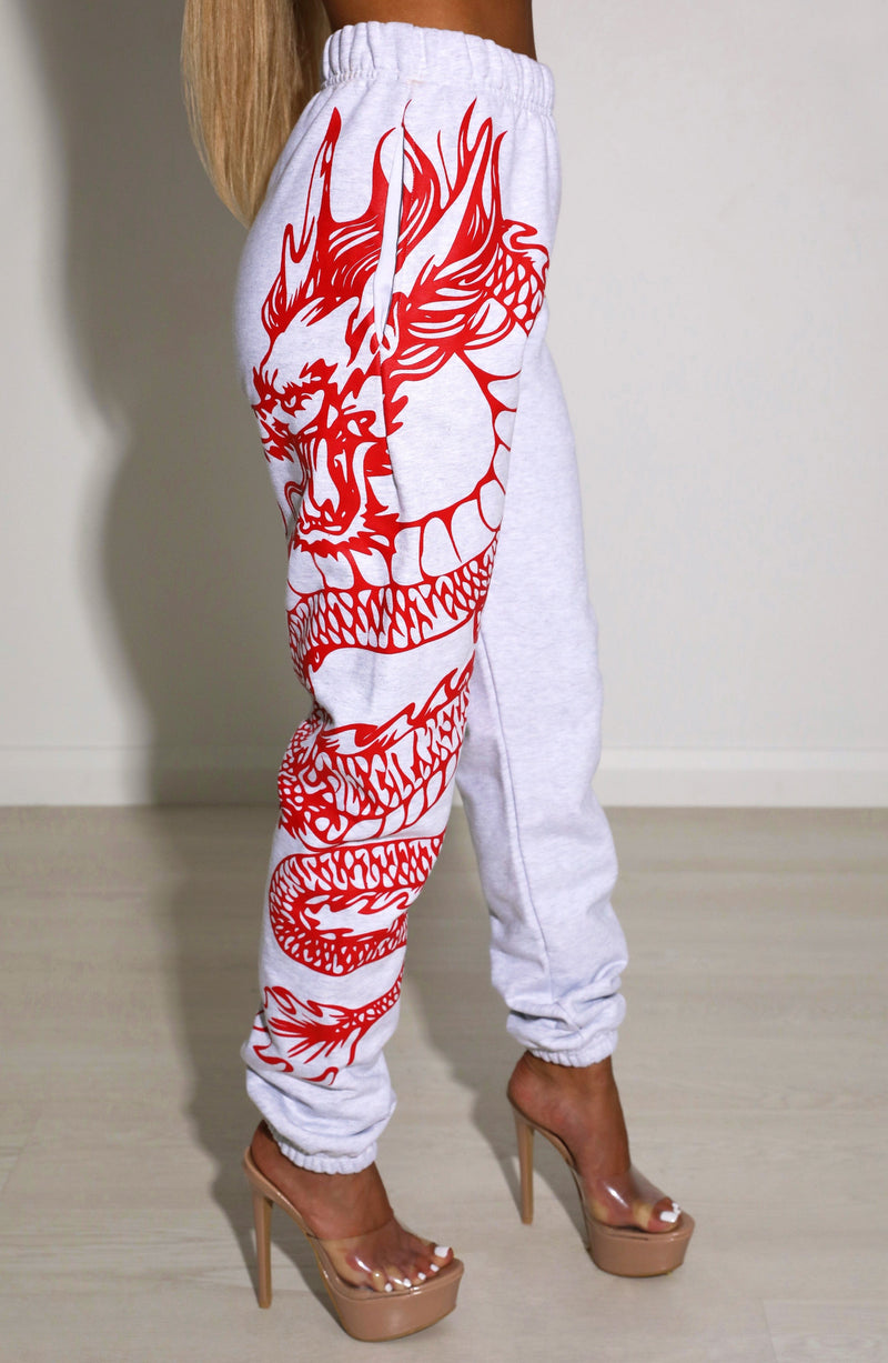Riri Dragon Trackpants - Red Pants Babyboo Fashion Premium Exclusive Design