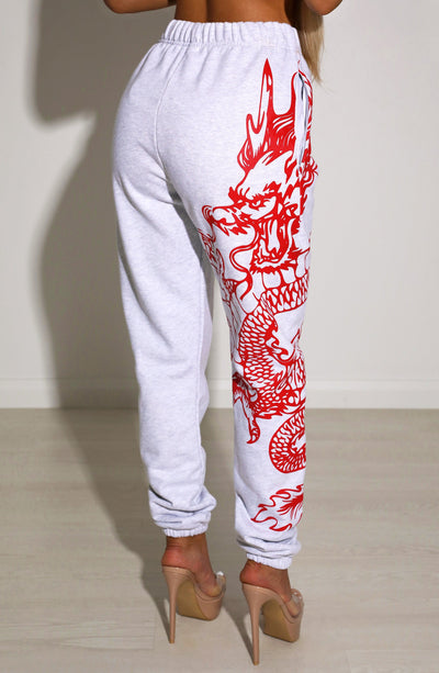 Riri Dragon Trackpants - Red Pants Babyboo Fashion Premium Exclusive Design
