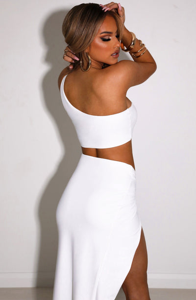 Rosa Maxi Skirt - White Skirt Babyboo Fashion Premium Exclusive Design