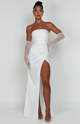 Safiya Maxi Dress - Ivory Dress XS Babyboo Fashion Premium Exclusive Design