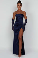 Safiya Maxi Dress - Navy Dress Babyboo Fashion Premium Exclusive Design
