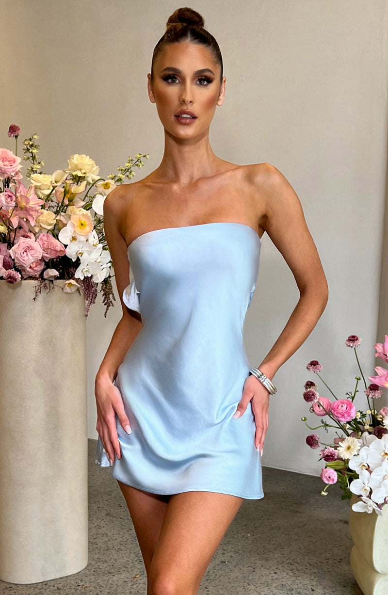 Sana Mini Dress - Baby Blue Babyboo Fashion Premium Exclusive Design