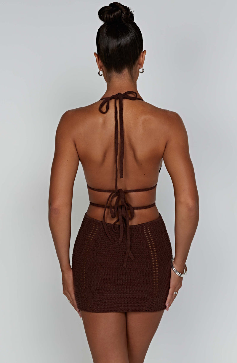 Selena Mini Dress - Chocolate Dress Babyboo Fashion Premium Exclusive Design
