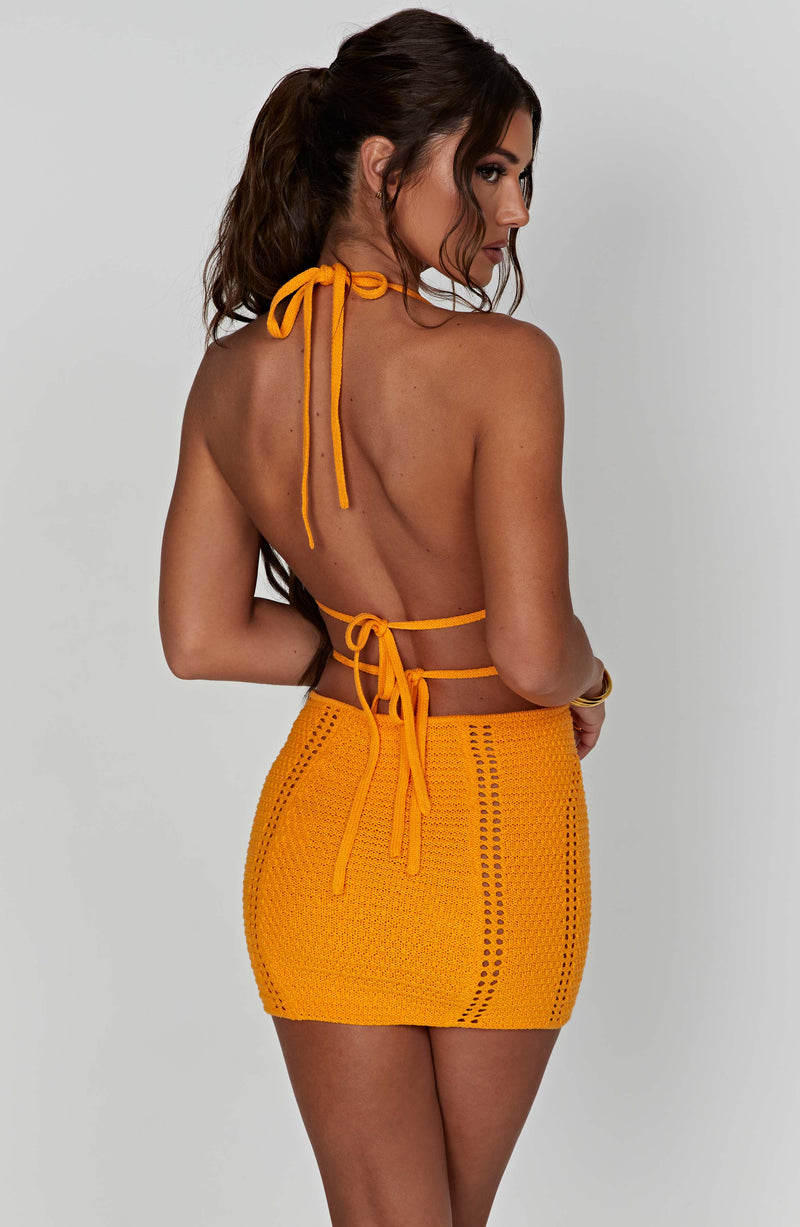 Selena Mini Dress - Tangerine Dress Babyboo Fashion Premium Exclusive Design