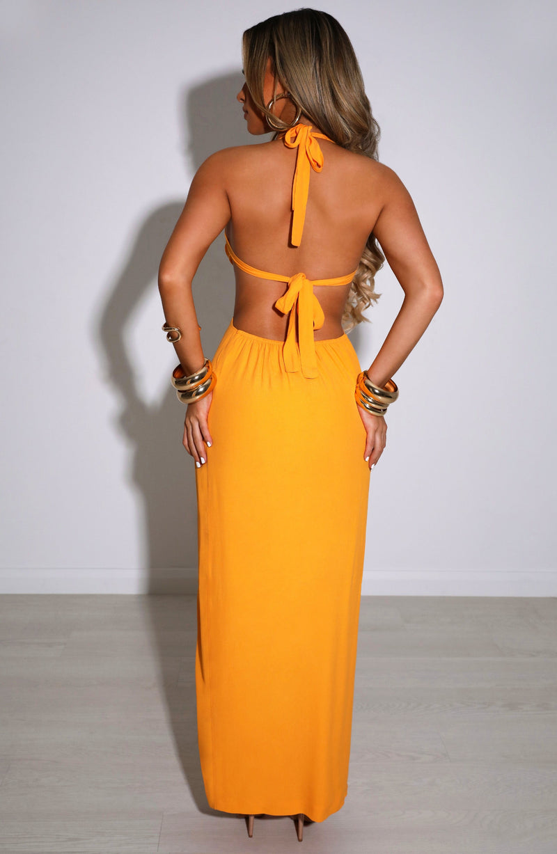Serinity Maxi Dress - Tangerine Dress Babyboo Fashion Premium Exclusive Design