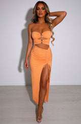 Sheree Maxi Dress - Tangerine Babyboo Fashion Premium Exclusive Design