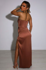 Sianna Maxi Dress - Chocolate Babyboo Fashion Premium Exclusive Design