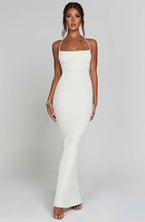 Talisa Maxi Dress - Ivory Dress Babyboo Fashion Premium Exclusive Design
