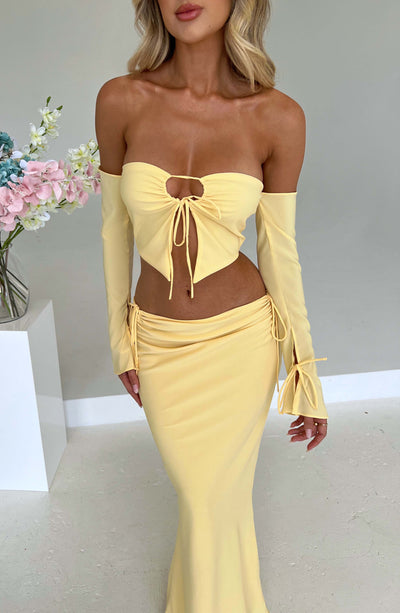 Tana Maxi Skirt - Lemon Skirt Babyboo Fashion Premium Exclusive Design