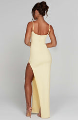Tiarne Maxi Dress - Lemon Dress Babyboo Fashion Premium Exclusive Design
