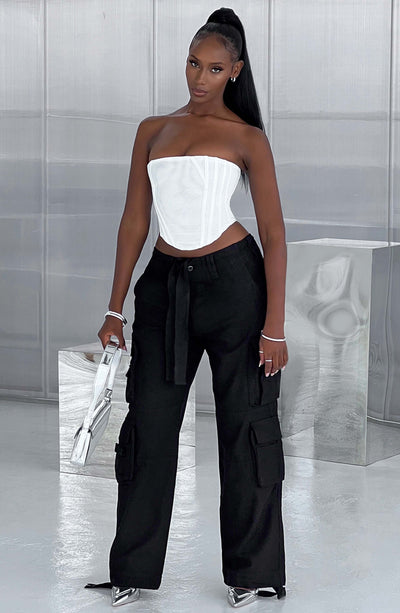 Tinashe Cargo Pants - Black Pants Babyboo Fashion Premium Exclusive Design