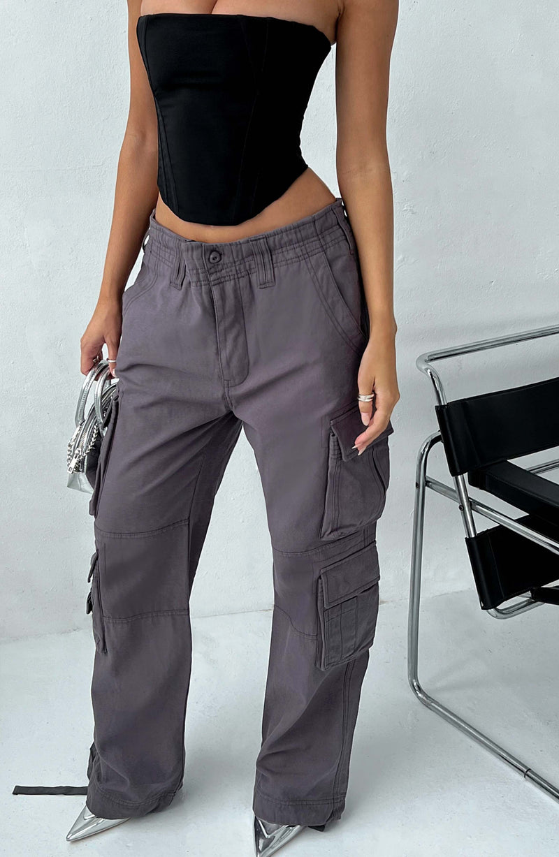 Tinashe Cargo Pants - Charcoal Pants Babyboo Fashion Premium Exclusive Design
