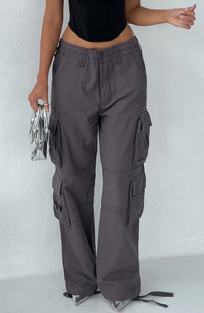Tinashe Cargo Pants - Charcoal Pants XS Babyboo Fashion Premium Exclusive Design