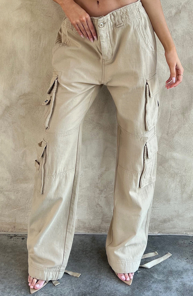Tinashe Cargo Pants - Sand Pants XS Babyboo Fashion Premium Exclusive Design