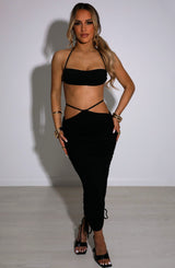 Valencia Maxi Skirt - Black Babyboo Fashion Premium Exclusive Design