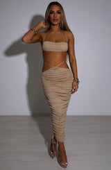 Valencia Maxi Skirt - Gold Sparkle Babyboo Fashion Premium Exclusive Design