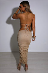 Valencia Maxi Skirt - Gold Sparkle Babyboo Fashion Premium Exclusive Design