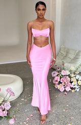 Valeria Maxi Skirt - Baby Pink XS Babyboo Fashion Premium Exclusive Design