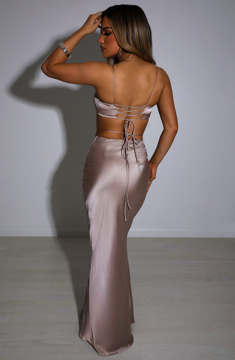 Valeria Maxi Skirt - Champagne Babyboo Fashion Premium Exclusive Design