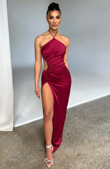 Vanessa Maxi Dress - Wine XS Babyboo Fashion Premium Exclusive Design