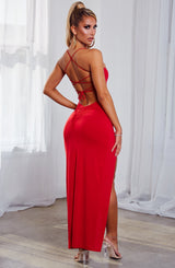 Victoria Maxi Dress - Red Dress Babyboo Fashion Premium Exclusive Design